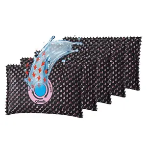 Rechargeable Silica Gel Desiccant, Moisture Absorption Packets, Moisture Absorber for Gun Safes & Car Storage, Closet Drawer Luggage Dehumidifier, 3/5pcs