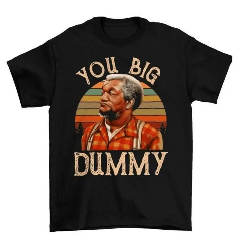 Unisex Vintage Comedy Graphic Sports Top - "You Big Dummy" Slogan Short-Sleeve Crew Neck Tee, Lightweight Machine-Washable s-XL Ultra-Soft Casual Streetwear Shirt, Retro
