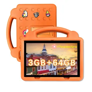 Surprise New Year Gift 10.1 Inch Android Touchscreen Tablet, 3gb+64GB, HD Screen, Video Calls, Eva Case, Parental Control, Educational Content, Android Wifi Tablet