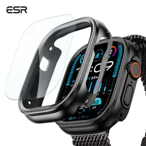 ESR Apple Watch Ultra series Case with Screen Protector 49mm (2025/2024/2023/2022), Military Grade Protection, Slim Protective Cover with 2 Pack Armorite Glass Protector Set, Full Body Bumper for Outdoor Protection