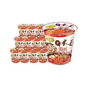 Want Want Buckwheat Noodles Kimchi Flavor 91g x 12 packAuthentic Korean Inspired
