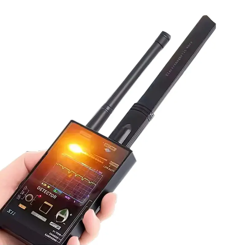 X11 Anti-Spy Detector - 1MHz-12GHz Wide Frequency Aluminium Device for Hidden Cameras, GPS Trackers, Eavesdropping Bugs, RF & Magnetic Field Detection, Ideal for Hotels, Business Meetings, Cars, Cells
