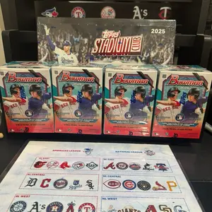 Topps BREAK #83 -PYT -1x 2025 Topps Stadium Club Hobby box 5x 2026 Bowman Blasters