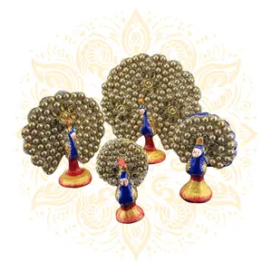 Aluminum Dancing Peacock w/ Brilliants