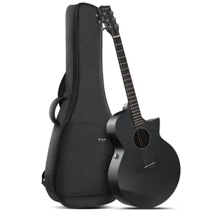 【Enya X3 PRO Acoustic-Electric Guitar】MINI Carbon Fiber Travel Guitar - 36" 3/4 Size with Built-in Effects & Wireless Speaker, Includes Gig Bag & Cables - Ideal for Professional & Stage Performance  Christmas Gift, TikTokShopHolidayHaul