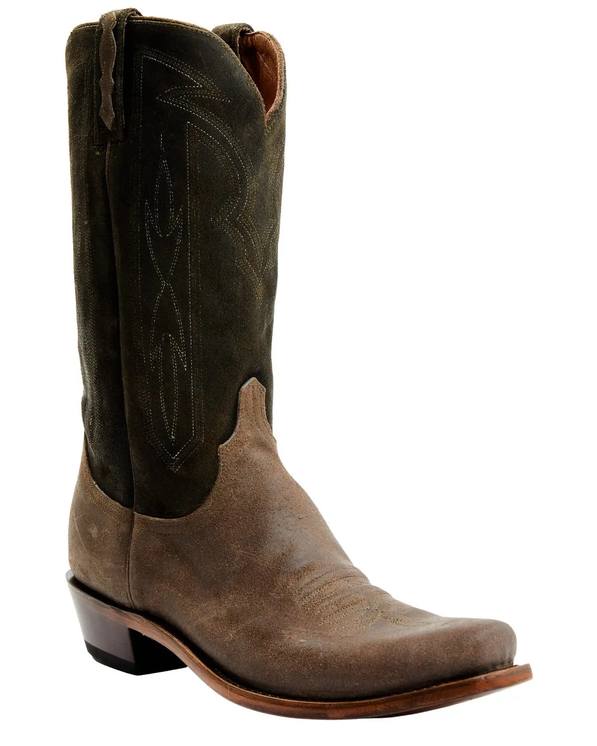 Lucchese Men's Men'S Distressed Shell Cowhide Western Boot Snip Toe - M3432.74