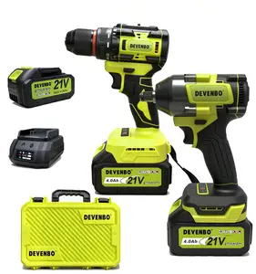 Devenbo Cordless Power Drill Kit 95-Piece Tool Set with 2 Batteries & Carrying Case 21V 4.0Ah Perfect for DIY Projects Home Repairs Furniture Assembly