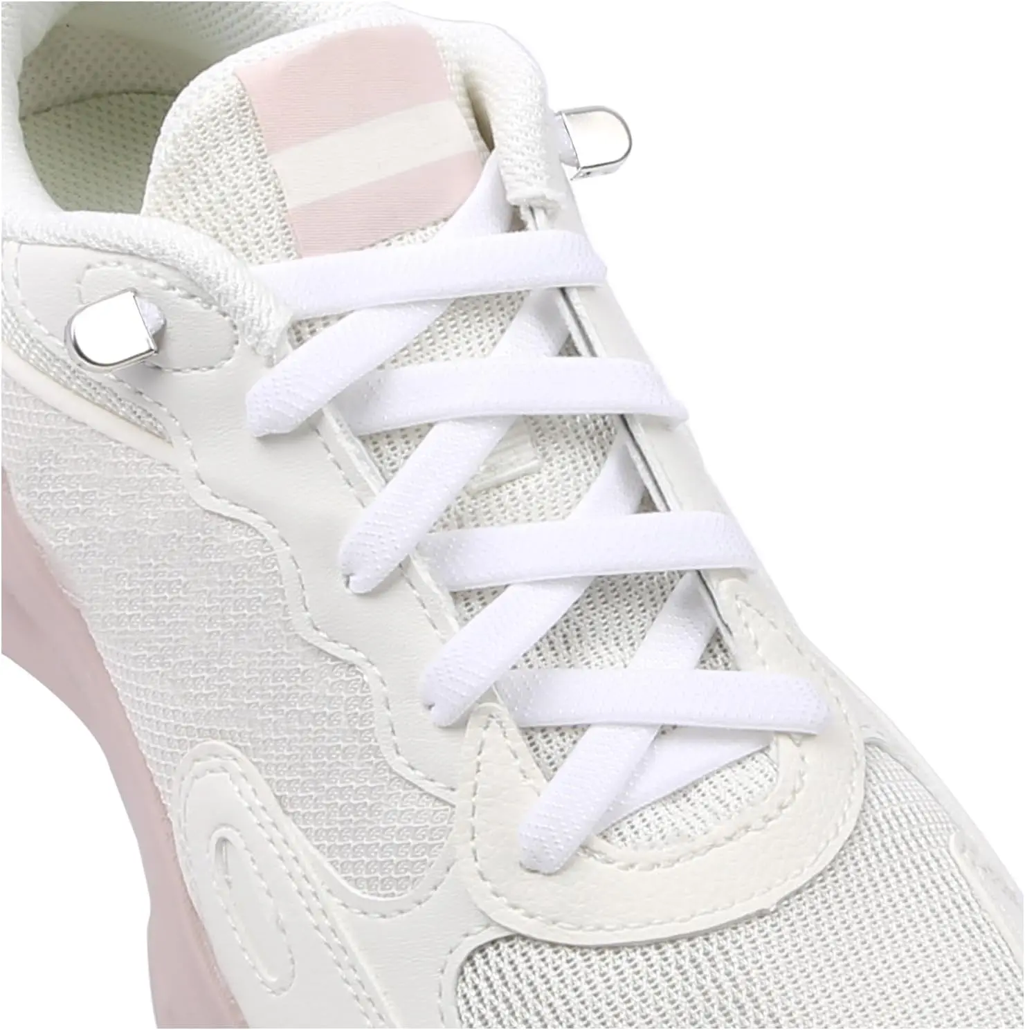 Elastic Shoe Laces for Sneakers, No Tie Shoelaces for Adults and , Flat Tieless Shoe strings