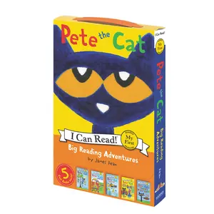 Pete the Cat: Big Reading Adventures: A Box of 5 Groovy Books (My First I Can Read) by James Dean||James Dean||Kimberly Dean [Paperback Book]