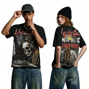 Hell Star Graphic T Shirt Pure Cotton Streetwear Y2K Viral Oversized Graphic Tee Summer Daily Casual Party Outfit Urban Hip Hop Harajuku Trend Fashion Men Women Couples Unisex Top