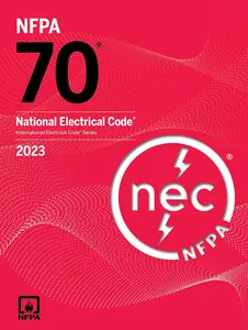 NFPA 70, National Electrical Code, 2023 Edition paperback with tabs
