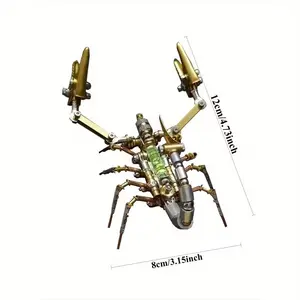 DIY Mechanical Scorpion Model Kit, High-Difficulty Handmade Art, Perfect Gift for Holidays, No Batteries or Glue Included