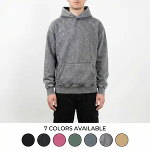 High Level Men's Hooded Hoodie - 360gsm Stone Washed Plush Soft Cotton Fabric, Regular Fit True to Size, Comfy Casual Sweatshirt Top, Available in Black, Pink, Green, Tan, Navy, Grey, Hooded Men's Hoodies