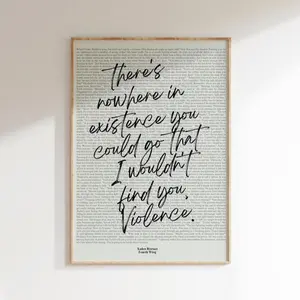 Book Quote Print, Fourth Wing Quote, Rebecca Yarros, Xaden Riorson Quote, Chapter 30 Quote, Wall Art, Book Lover Poster (Unframed)