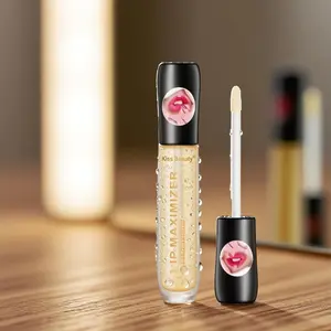 Long Lasting Lip Plumper, 1 Count Moisturizing Hydrating Lip Plumper, Glossy Lip Glaze Stick, Plumping Lip Oil Lip Stick for Girls & Women, Skincare