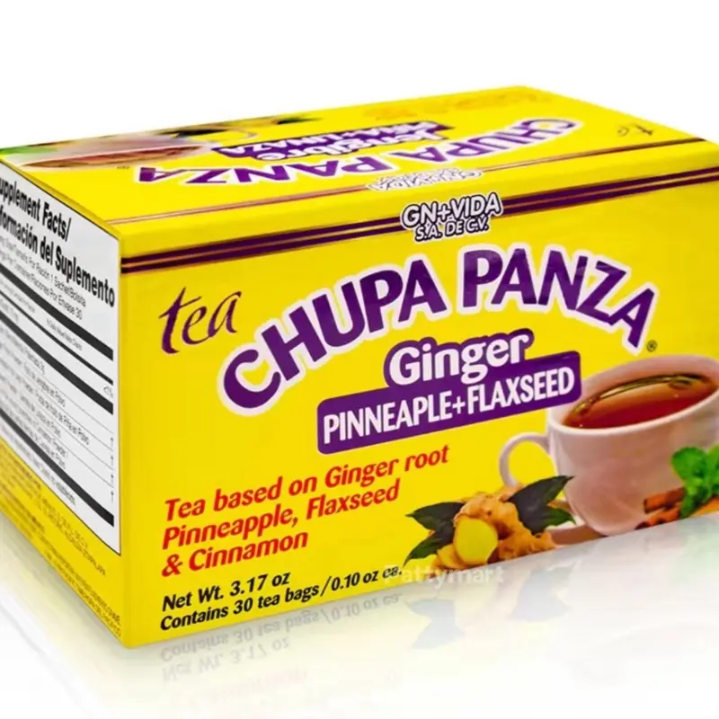GN+VIDA Chupa Panza Tea (te chupa panza) - 30 Tea Bags, Herbal Supplement Beverage, Fruit Flavor, Dietary Supplement