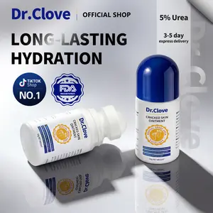 Dr.Clove New No-Mess Roller-ball Foot Repair Cream - 5% Urea Intensive Treatment for Cracked Heels & Callus, Baby Soft Feet in 3-5 Days, Clean Hands Design
