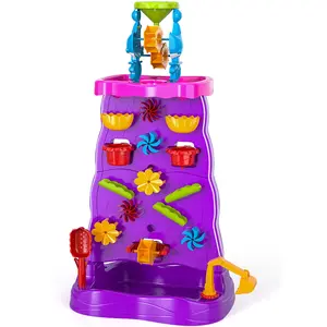 Water Table Waterfall, 3-Tier  Water Table, Two-Sided Waterfall Tray,Sand Water Activity Table,Summer Holiday Outdoor Outside Toys