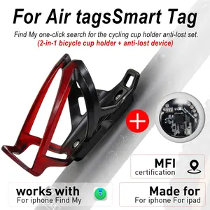 Bicycle Water Bottle Holder with Anti-Loss Device, Lightweight Rust-Resistant Road Bike Mount, Suitable for All Bicycles