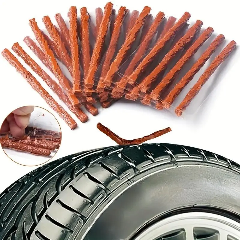 Car Tire Repair Kit, Quick Fix Rubber Patch Rope, Cold Vacuum Tire Sealant, Motorcycle Electric Vehicle Maintenance Tool Set, Automotive Maintenance Tools