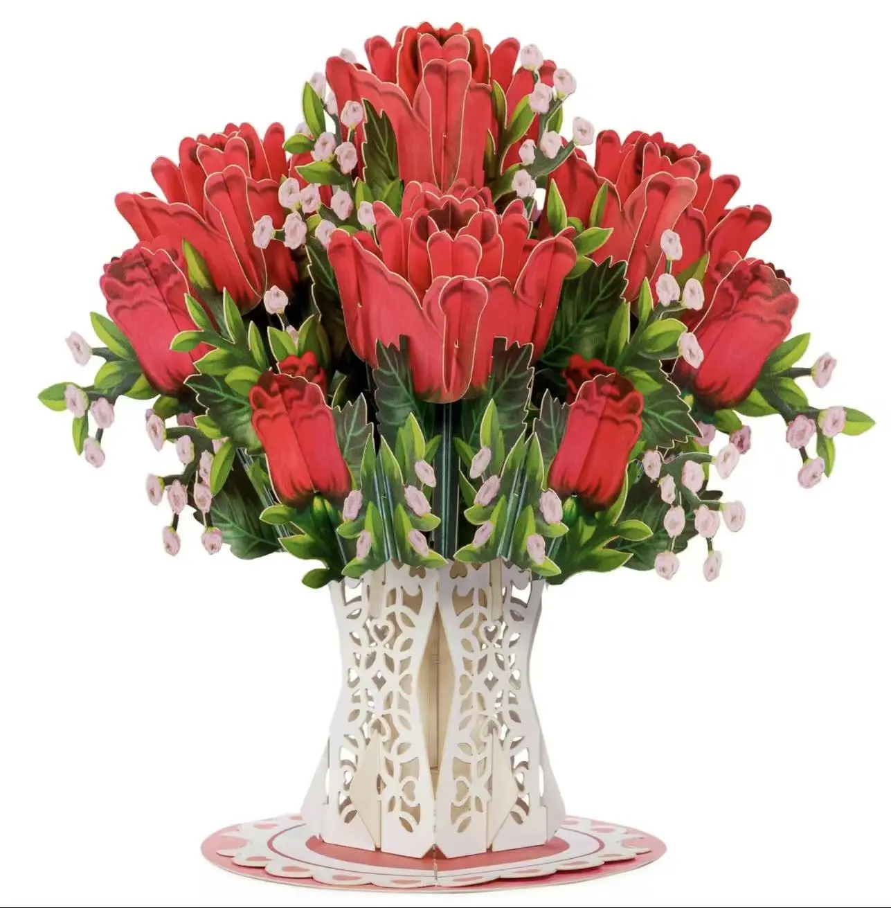 Paper Love Flower Bouquet Pop-Up Card – 3D Popup Greeting Card & Keepsake Paper Flowers Gift. Unique Thoughtful Viral 2026 Gifts for Mom, Wife, Grandma, Mother-In-Law, Birthday, Graduation, Wedding, Anniversary, Get well, Thank You,