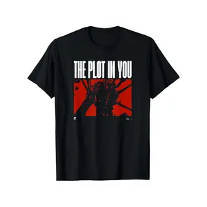 The Plot in You Vol. 1 - 100% Cotton Crew Neck Band T-Shirt - Black, 180G fashion round neck menswear crewneck men's graphic tee tees good oversized tshirt men T-Shirt for Men fashion round neck