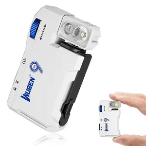 WUBEN G5 Aluminum Alloy Outdoor Portable Lamp Multi-Functional Mini EDC Flashlight Headlamp RGB Color Changing Cool White Light with Supplier Warranty