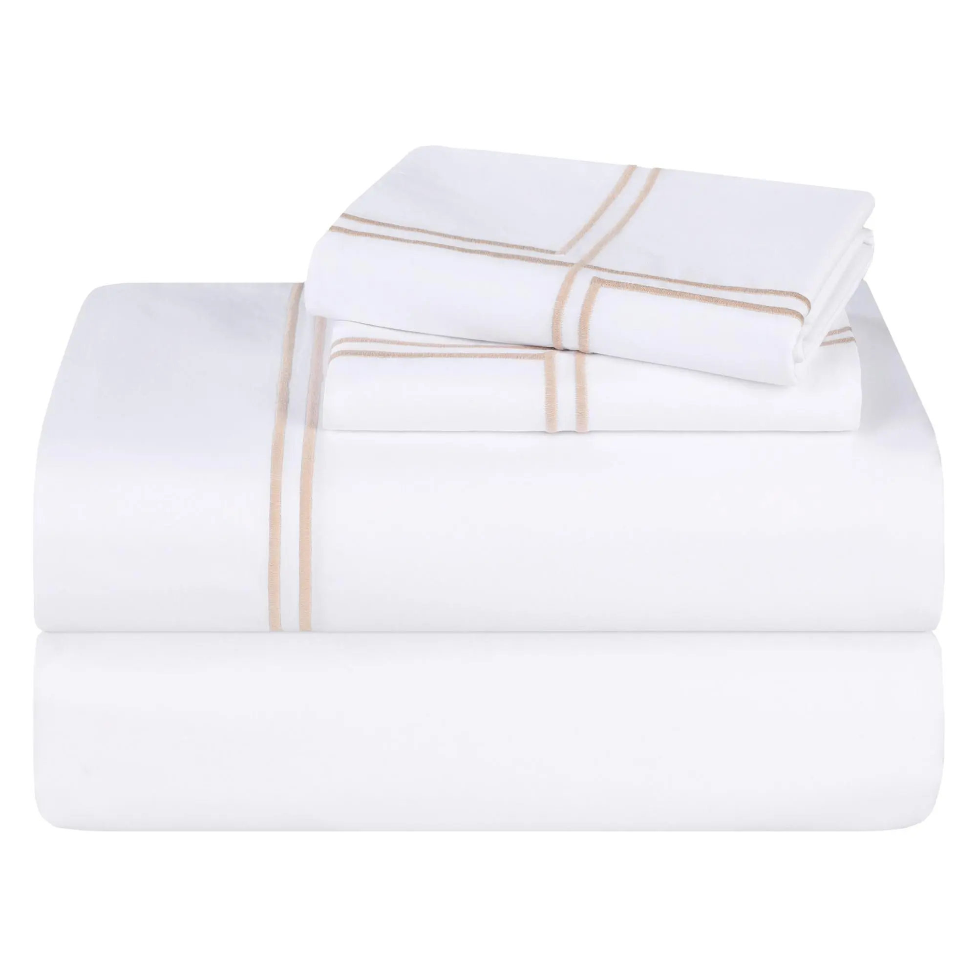 Superior Spring Blooms Cotton Embroidered SheetSet-Full