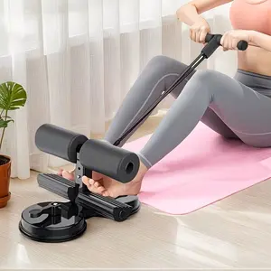 1PC Adjustable Sit-Up Assistant for Home Fitness Equipment, Adjustable Ab Machine, Adjustable Ab Trainer, Featuring Non-Slip Suction Cups And Abdominal Straps Suitable for Home Workouts, Office Use