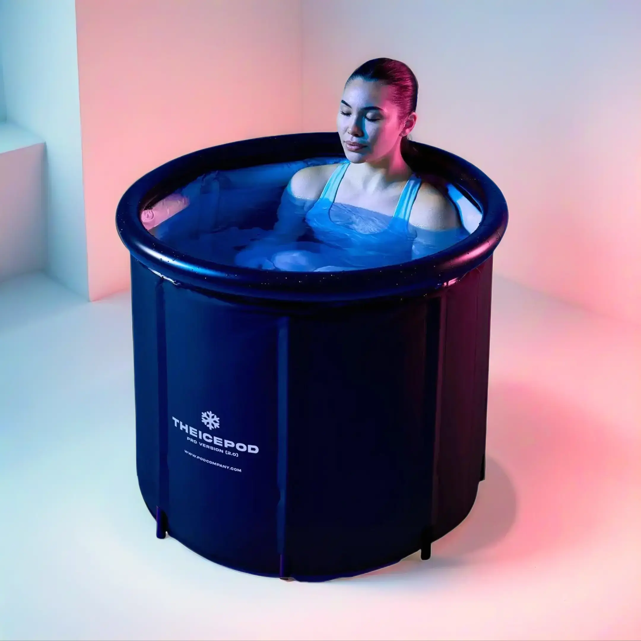 IcePod Cold Plunge Tub - 110 Gal Portable Inflatable Bath for Home, Outdoor Recovery, On-the-Go Use, Trusted & Awarded to Support Immune Health