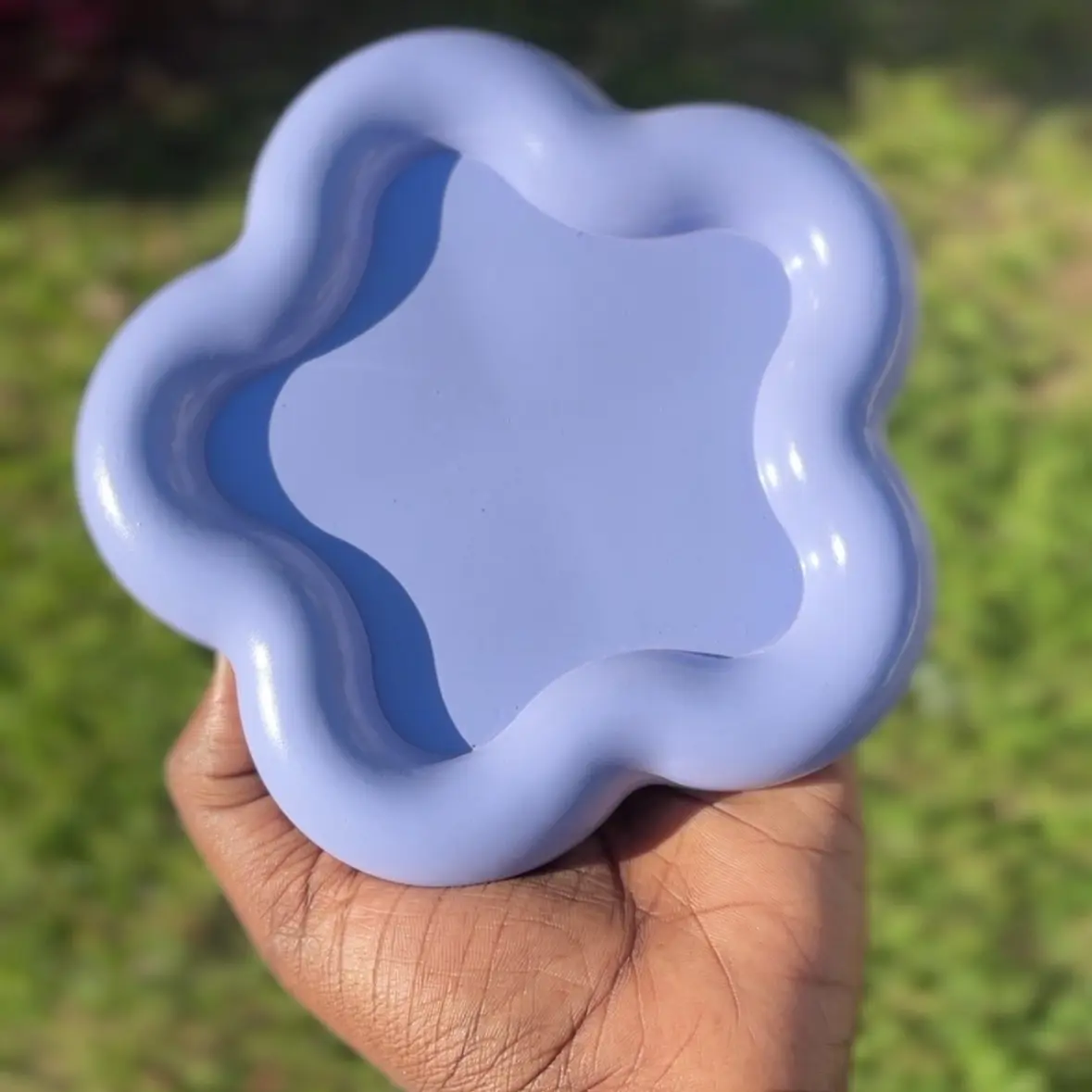 Flower Star shaped Concrete Tray | Jewelry Dish