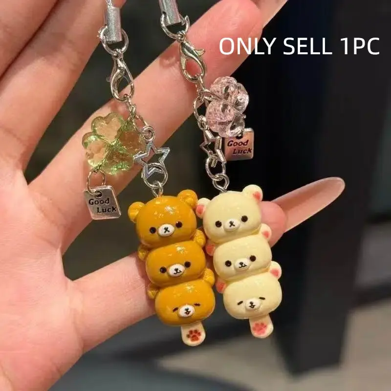 1 Count Tanghulu Bear Super Cute Phone Chain Charm & CCD Pendant, Phone Charms, Mobile Phone Accessories, Cell Phone Accessories, Phone Accessories, Phone Decoration, Ideal Gift for Friends and a Perfect Choice for Valentine's Day