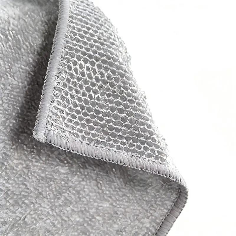 Stop Scratching Your Pots – 10 Counts Wire Dishwashing Rag, Heavy-Duty Steel Mesh Scrubber, Abrasive-Free Cleaning Cloth for Kitchenware, Pans & Utensils