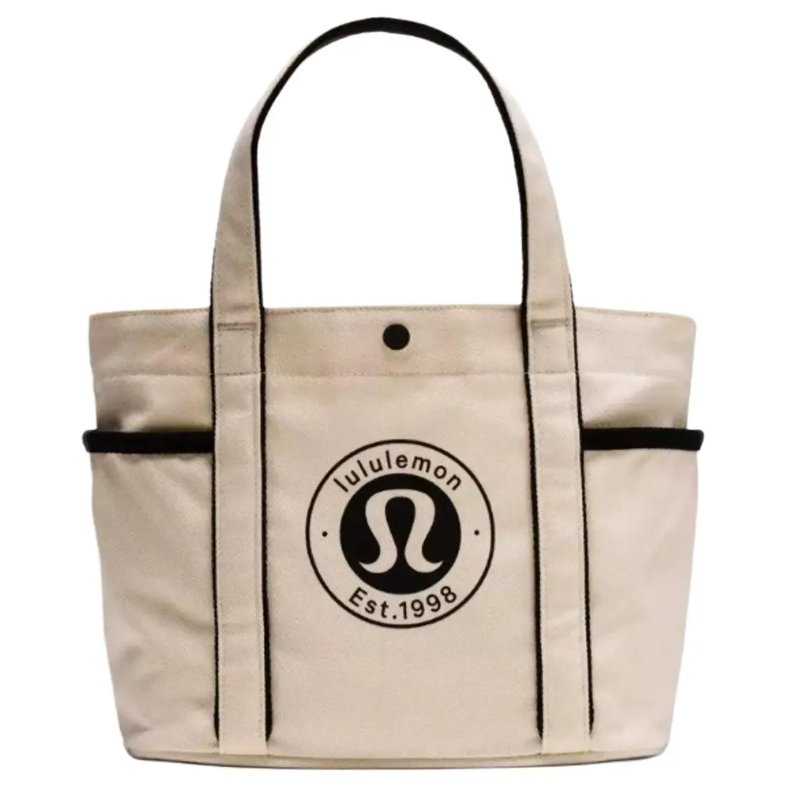 Lululemon Daily 6.5L Logo Canvas Tote Bag, Everyday Bags for Men and Women, Natural Color