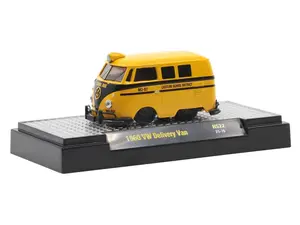 1960 Volkswagen School Bus - Shorty Diecast 1:64 Scale Model - M2 Machines 31500-HS22