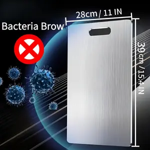 Stainless steel double-sided cutting board, single-piecechopping board, kitchen cutting board for meat andvegetables, kitchen accessory