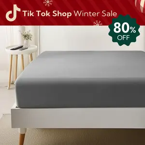 MILDLY Large Fitted Sheet - Deep Pocket, Soft Microfiber, Shrinkage & Fade Resistant, Easy Care, Durable Bedding Accessory, OEKO-TEX Certified mattress topper