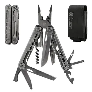 Wetactics MT-61  20-IN-1 EDC MULTITOOL | D2 STEEL SHARP KNIFE + 420 STAINLESS PLIERS | RUST-PROOF, DURABLE & COMPACT | CAMPING SURVIVAL MUST-HAVE | FREE NYLON SHEATH | FITS IN YOUR POCKET!