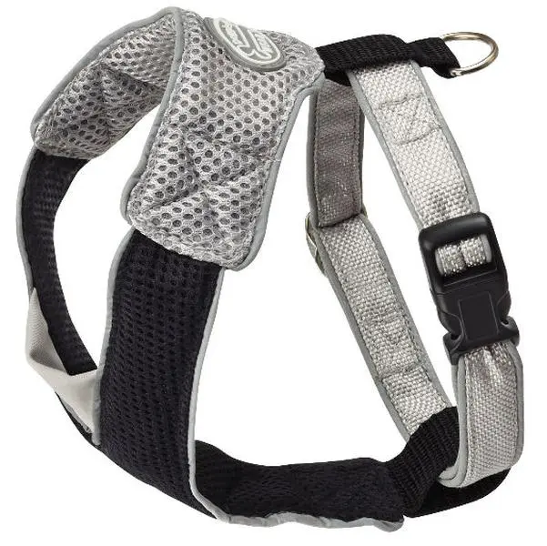 Doggles HAOMMD09 Medium V Mesh Harness - Gray-Black