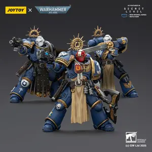 JOYTOY Warhammer 1/18 Action Figures UltramarineS Levantus Metaurus Torvald with Power Weapons Stormshield Officially Licensed GW Ltd 2025