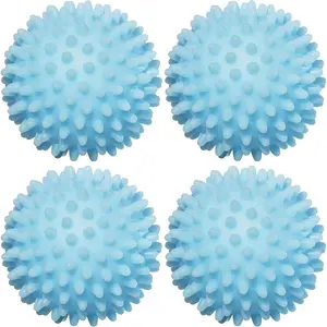 Handy Laundry Reusable Laundry Dryer Balls - A Natural Alternative to Fabric Softener, Reduce Drying Time and Save on Energy, Soft Fluffy Clothes, Fewer Wrinkles, Less Static Cling (Pack of 4)