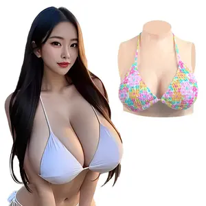 Fake Boobs Silicone Breastplate False Breast Breast Form Silicone Silicone Chest Plate B/C/D/E//G/H/S Cup Cotton Filler And Silicone Filler Suitable For Halloween Funny Parties And Cross-Dressing Performances