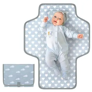 Summer Spring Gift Portable Diaper Changing Pad, Waterproof Baby Changing Mat, Foldable Travel Diaper Changing Pads for Baby, Baby Essentials Shower Registry Gifts