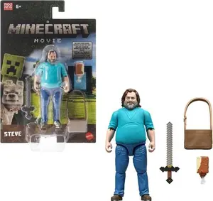 Mattel - Minecraft Movie 4'' Steve figurine/statue with Accessories  [Collectible Figurine/Statue/Bust] figurine/statue