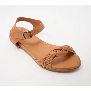 Miz Mooz Leather Woven Ankle Strap Sandals - Tommi