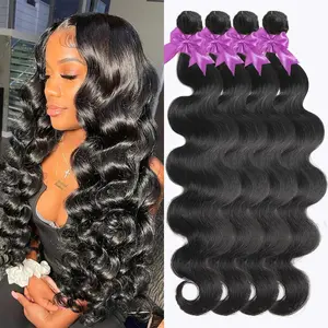Wave Queen Brazilian Hair Bundle 4-Pack 22-28 Inch