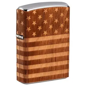 Zippo Manufacturing  USA Flag Wrap Lighter, 2.25 x 0.5 x 1.5 in.