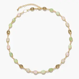 en route Whimsical Romance Stone Necklace, Elegant Morandi-inspired Jewelry, Versatile Everyday Piece for Casual Outfits, Layering or Set Styling