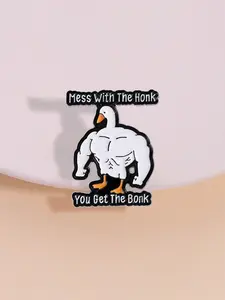 Goose Design Brooch, Durable Metal Pins, Fashion Brooch for Women & Men, Vintage Enamel Pin Suitable for Backpacks, Jeans, Scarves, Hats Decoration, Rooster Hat Pin, Fashion Accessory