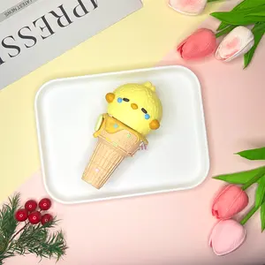 Taba Squishy Ice Cream Chick – Adorable Frozen Treat Design – Soft and Squeezy Toy satisfying squish